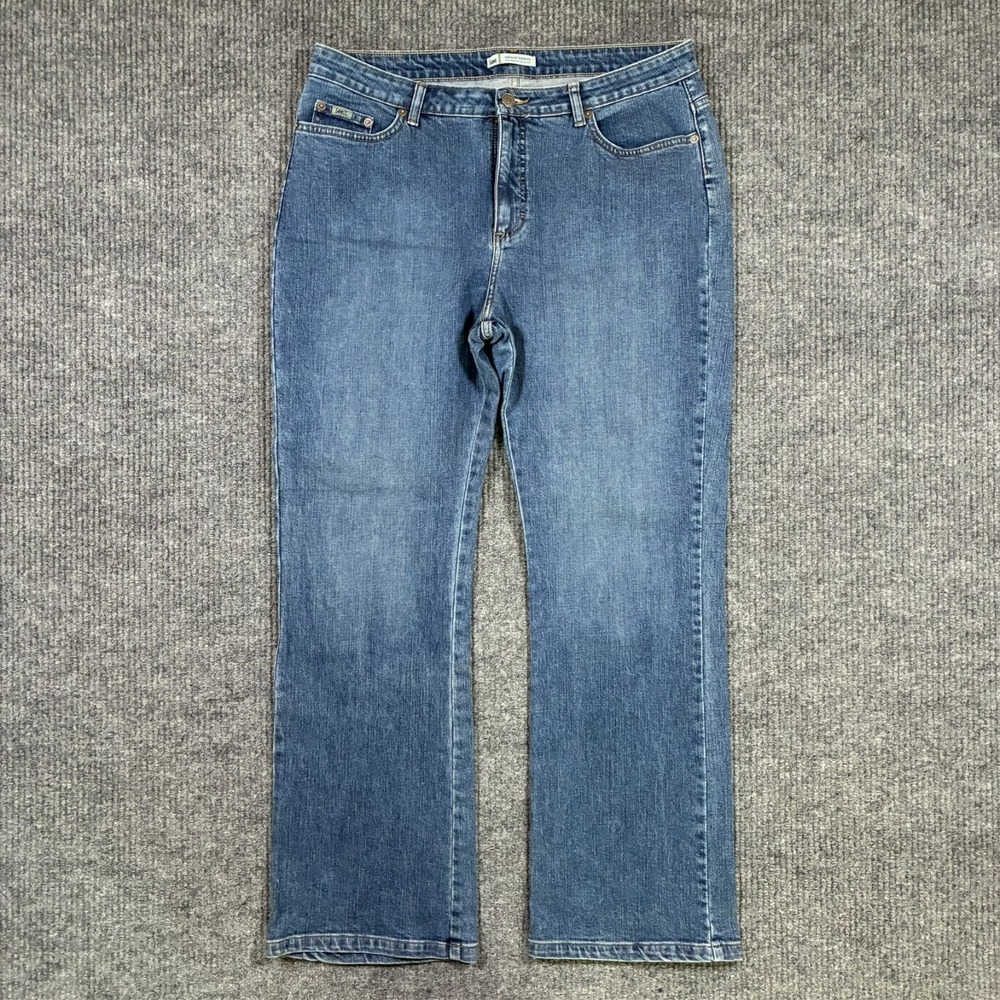 Lee Natural Bootcut Below the Waist Womens Jeans 16M Blue Denim High Rise